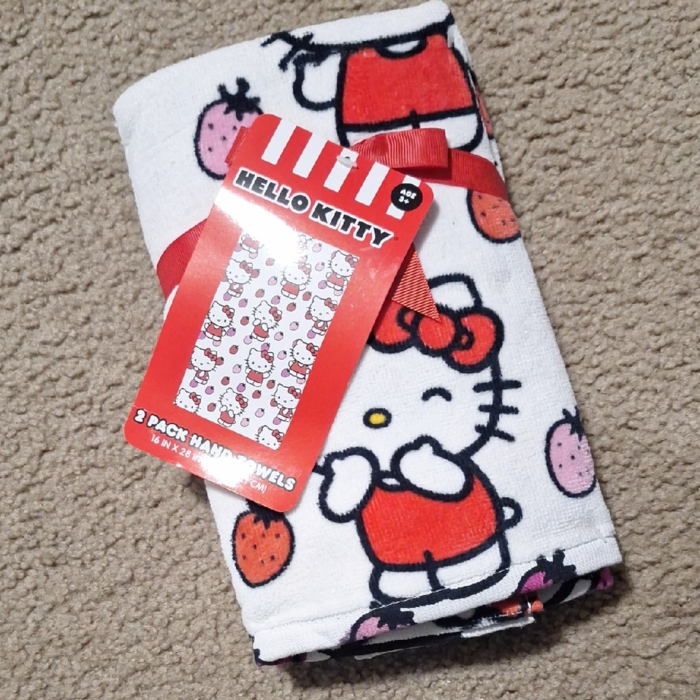 Hello Kitty Hand Towel Set